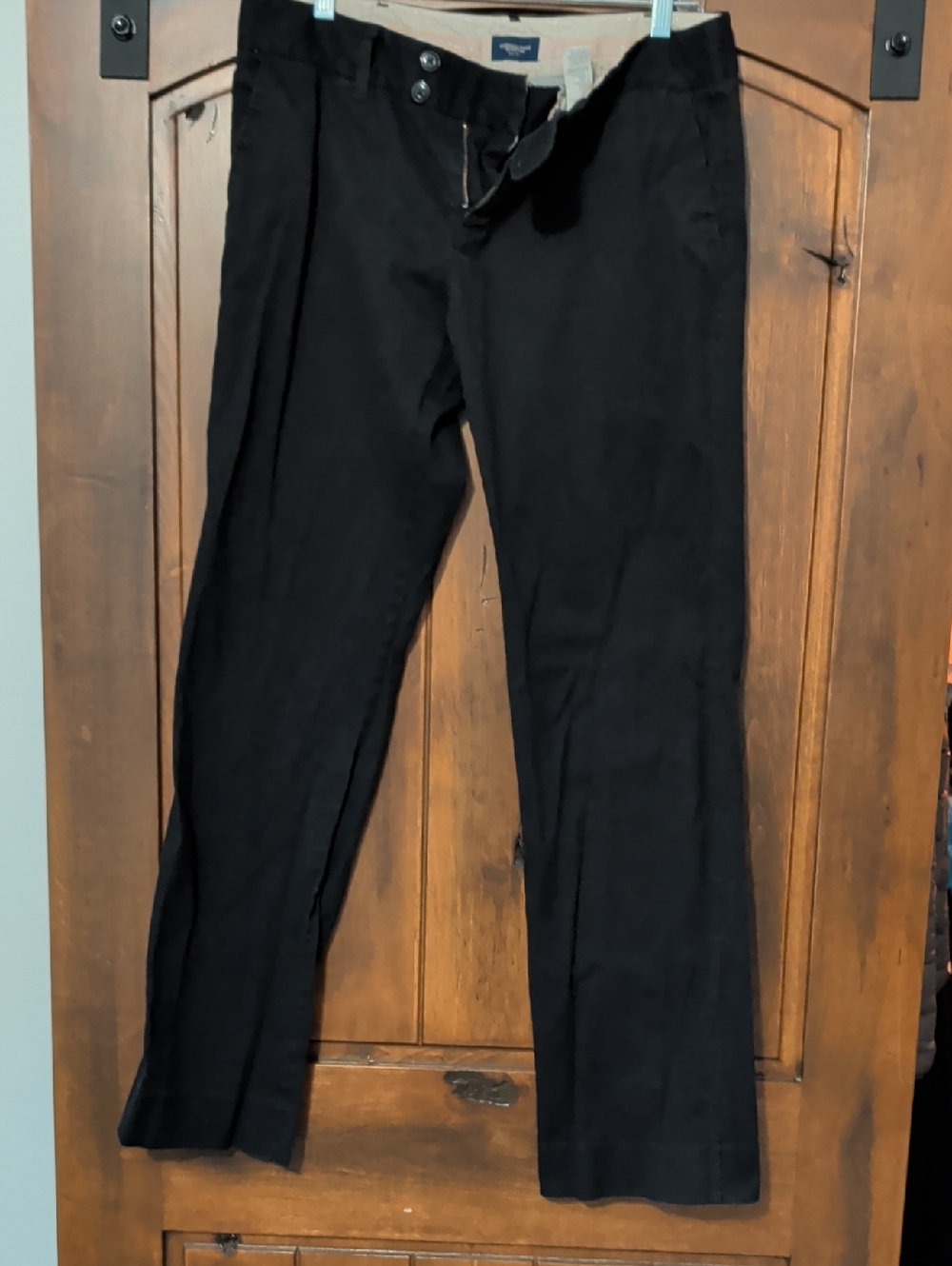 American Eagle Outfitters Black Pinstripe Boot Cut Dress Pants